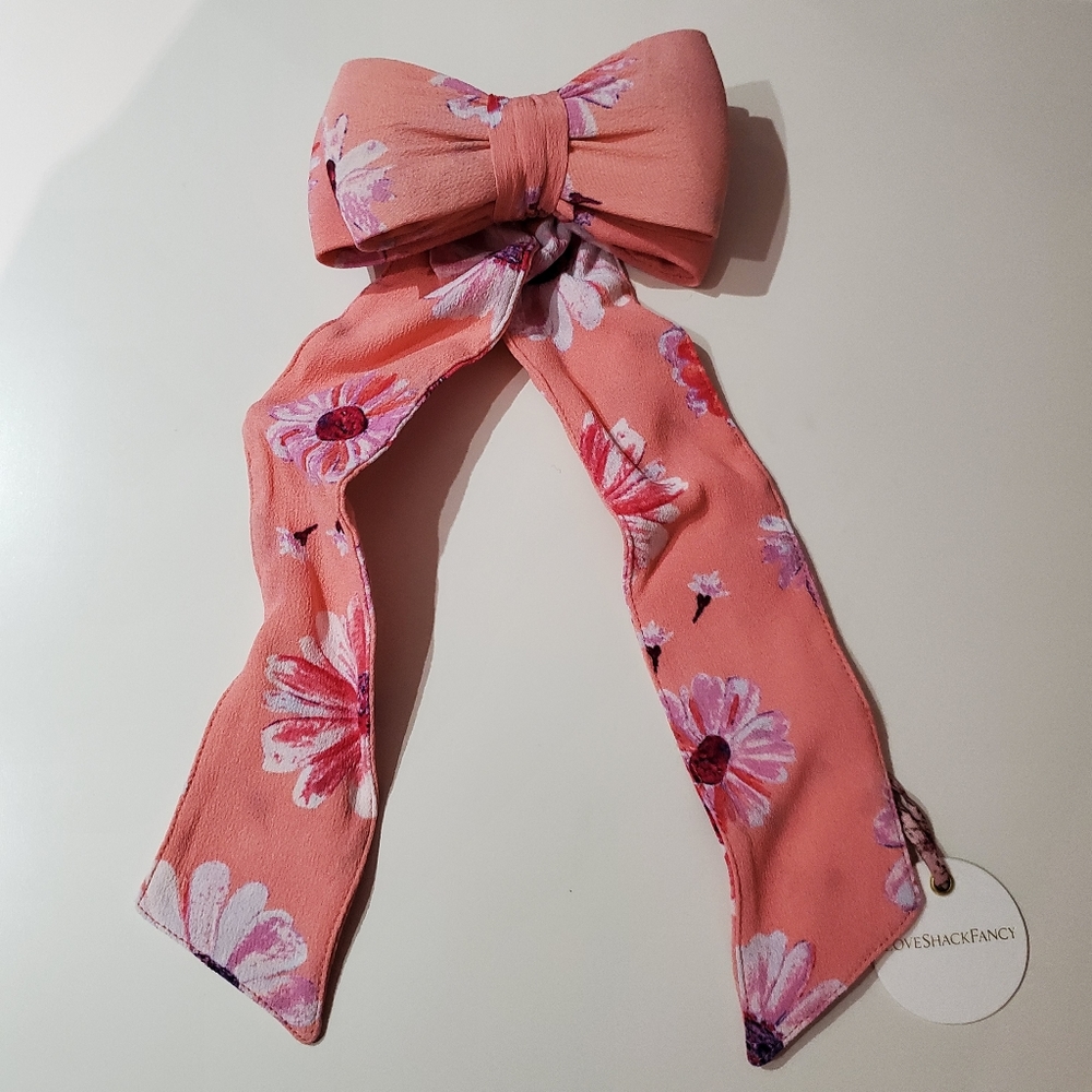 NWT LoveShackFancy Lorna Barrette - Coral Blaze - Picture 3 of 5